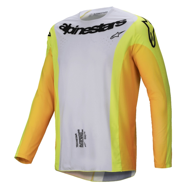 Maillot Motocross Alpinestars Techstar Melt amarillo y negro