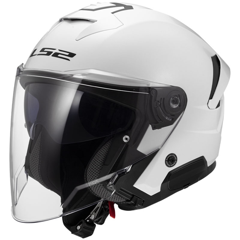 Casco de moto abierto LS2 OF618 Verso II Blanco sólido