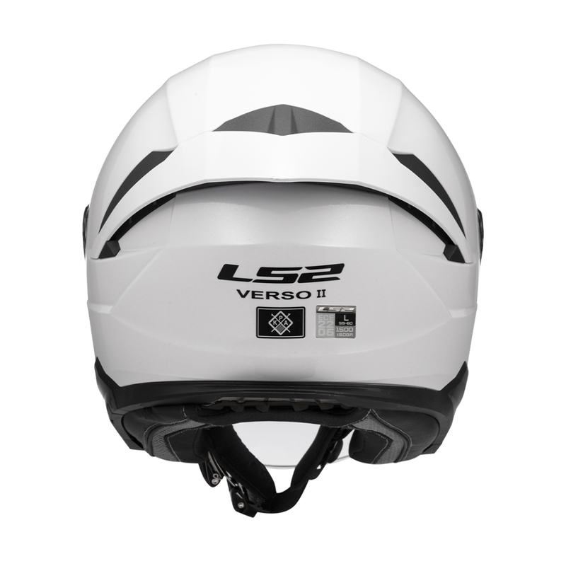 Casco de moto abierto LS2 OF618 Verso II Blanco sólido
