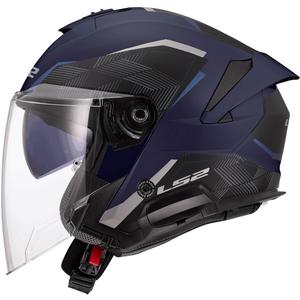 Casco de moto abierto LS2 OF618 Verso II Air azul oscuro