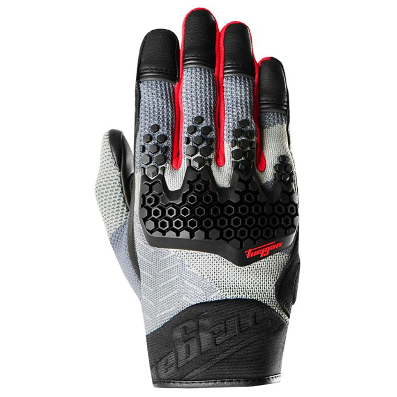 Guantes de moto Furygan Jack negro-gris-rojo