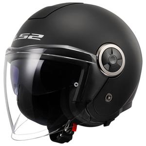 Casco de moto abierto LS2 OF620 Classy Solid negro mate
