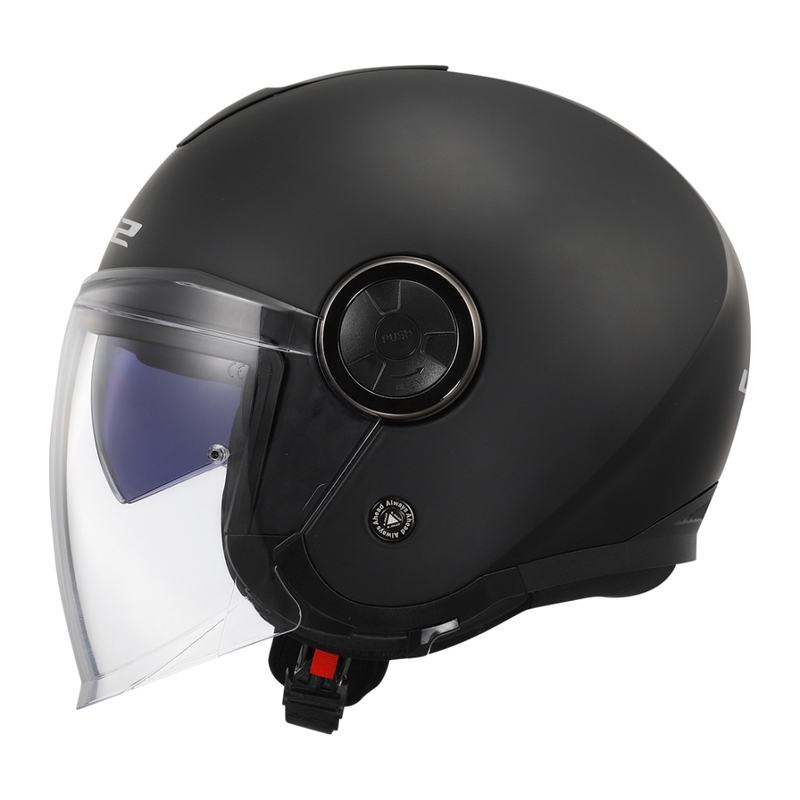 Casco de moto abierto LS2 OF620 Classy Solid negro mate