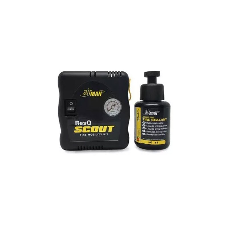 Kit de reparación de neumáticos semiautomático airMAN ResQ Scout VO 100 ml