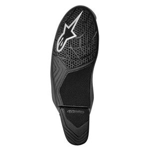 Suela de bota de moto Alpinestars Supertech R negra y blanca