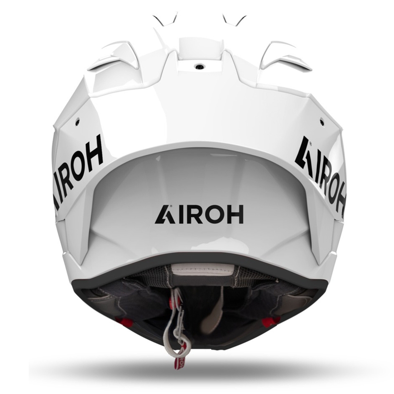 Casco integral de moto Airoh GP800 FIM Carbon blanco