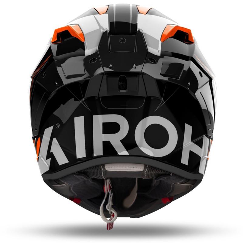 Casco integral para moto Airoh GP800 Must color naranja