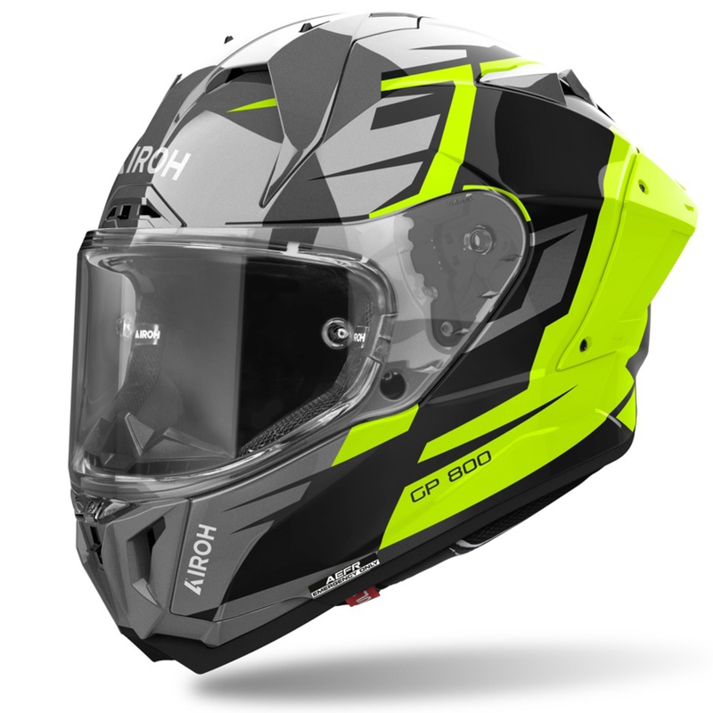 Casco integral para moto Airoh GP800 Master amarillo