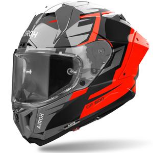 Casco integral para moto Airoh GP800 Master color naranja
