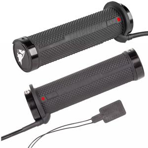 Puños calefactados SHARK Lock-On para ATV con controles integrados + calefacción para el pulgar y el asiento