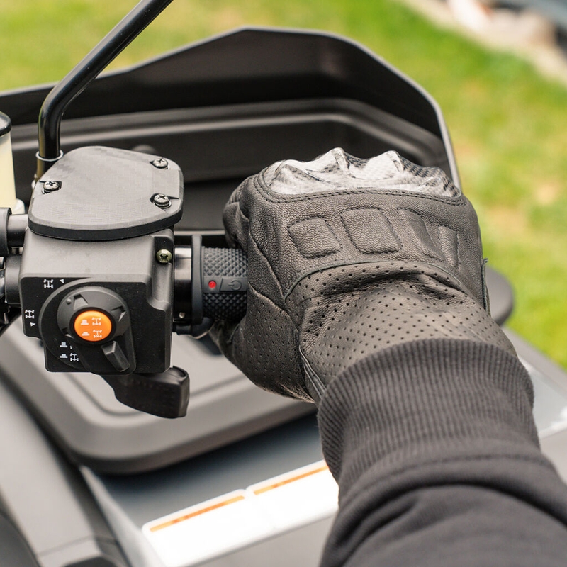 Puños calefactados SHARK Lock-On para ATV con controles integrados + calentador de pulgares
