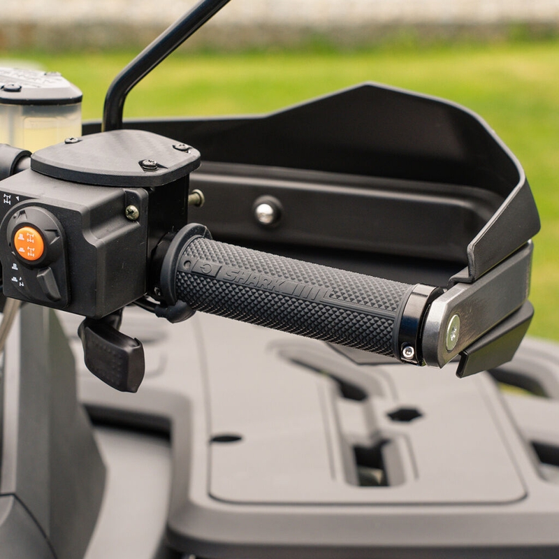 Puños calefactados SHARK Lock-On para ATV con controles integrados + calentador de pulgares