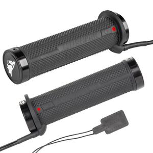 Puños calefactados SHARK Lock-On para ATV con controles integrados + calentador de pulgares