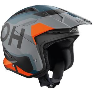 Casco de moto de trial Airoh TRR 2 Jupiter naranja mate