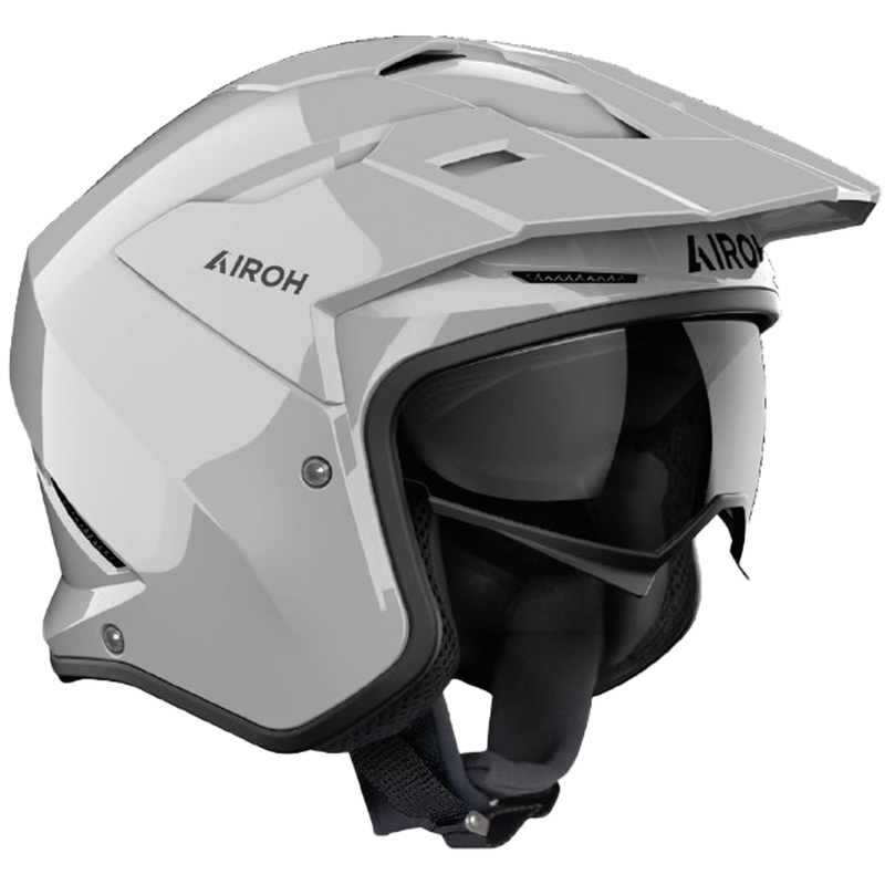 Casco de moto de trial Airoh Kombakt Color gris oscuro