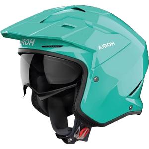 Casco de moto de trial Airoh Kombakt Color aguamarina