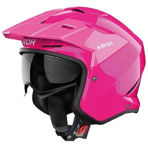 Casco de moto de trial Airoh Kombakt Color rosa