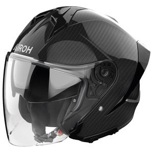 Casco de moto abierto Airoh H21 Carbon negro