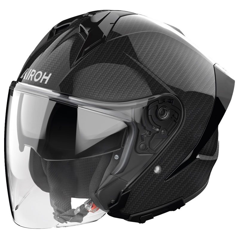 Casco de moto abierto Airoh H21 Carbon negro