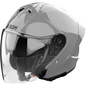 Casco de moto abierto Airoh H21 Color gris hormigón