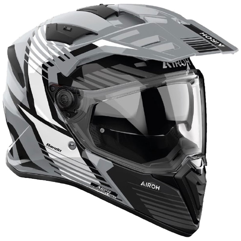 Casco de moto enduro Airoh Bandit Spicy gris