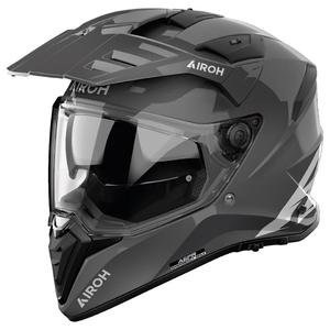 Casco de moto enduro Airoh Bandit Color gris oscuro