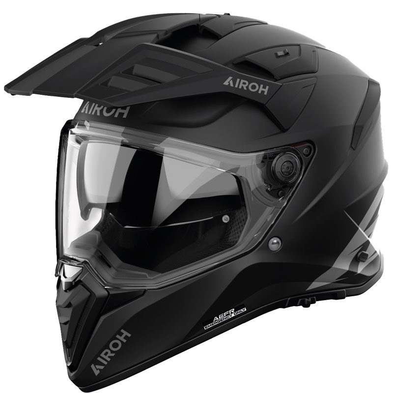 Casco de moto enduro Airoh Bandit Color negro mate