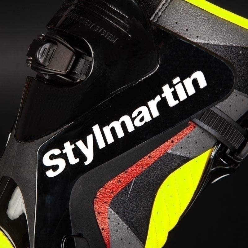 Botas de moto Stylmartin Stealth Evo Air negro-amarillo fluo