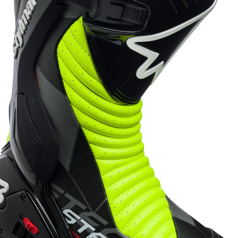 Botas de moto Stylmartin Stealth Evo Air negro-amarillo fluo
