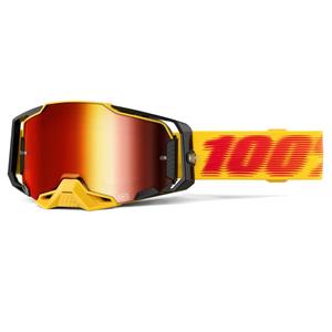 Gafas de motocross 100% ARMEGA Tetsu con plexiglás rojo