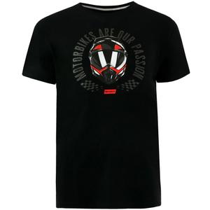 Camiseta Motozem Las motos son nuestra pasión negra