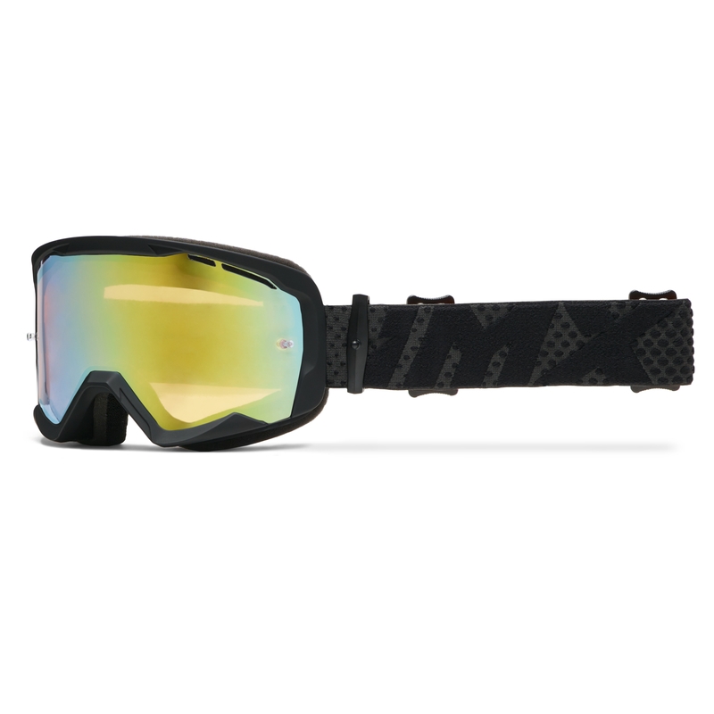 Gafas de motocross iMX Endurance Flip negro-negro con plexiglás de iridio