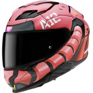 Casco integral para motocicleta HJC F71 Zaku Bandai Namco MC1SF rojo