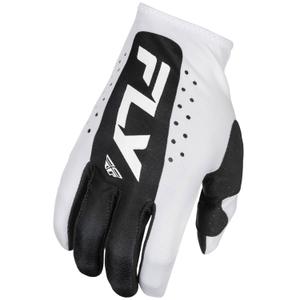 Guantes de motocross FLY Racing Lite blanco-negro