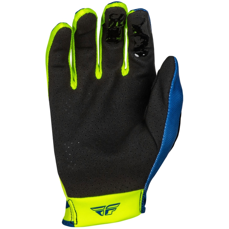 Guantes de motocross FLY Racing Lite azul-amarillo fluo