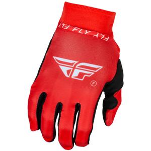 Guantes de motocross FLY Racing ProLite rojo-blanco