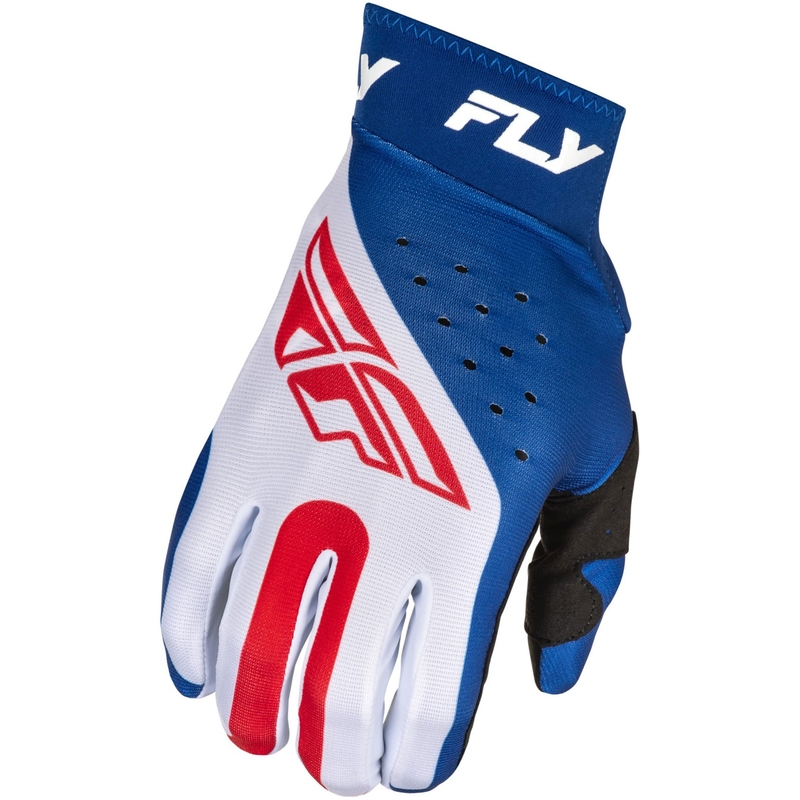 Guantes de motocross FLY Racing ProLite rojo-blanco-azul