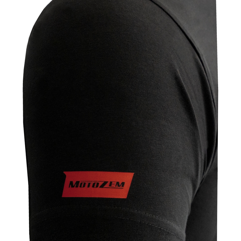 Camiseta negra MotoZem Las motos son nuestra pasión