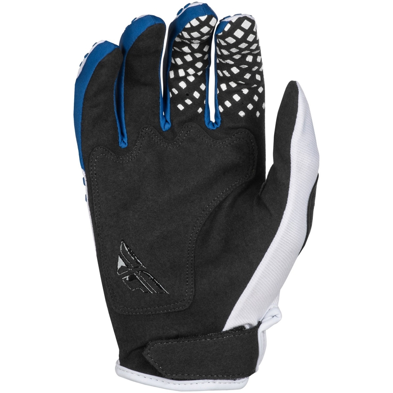 Guantes de motocross FLY Racing Kinetic Center blanco-azul
