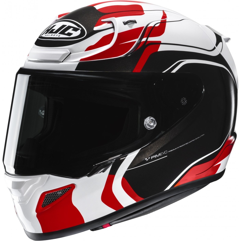 Casco integral para moto HJC RPHA 12 Lawin blanco-rojo-negro liquidación