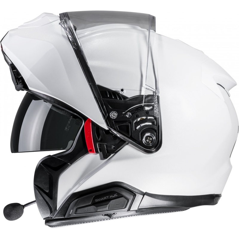 Casco de moto abatible HJC RPHA 91 Solid blanco perla