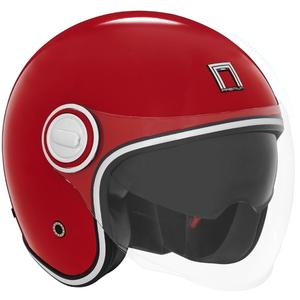Casco de moto abierto NOX PREMIUM Heritage rojo