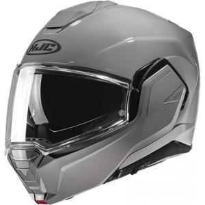 Casco de moto modular HJC i100 Solid gris claro