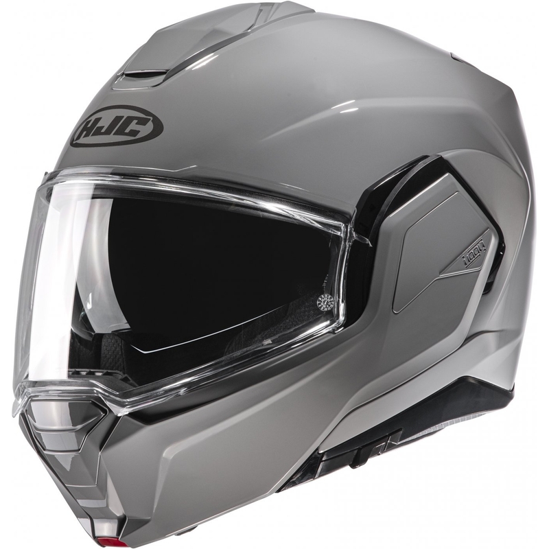 Casco de moto modular HJC i100 Solid gris claro
