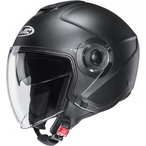 Casco de moto abierto HJC i40N Solid semi plano negro