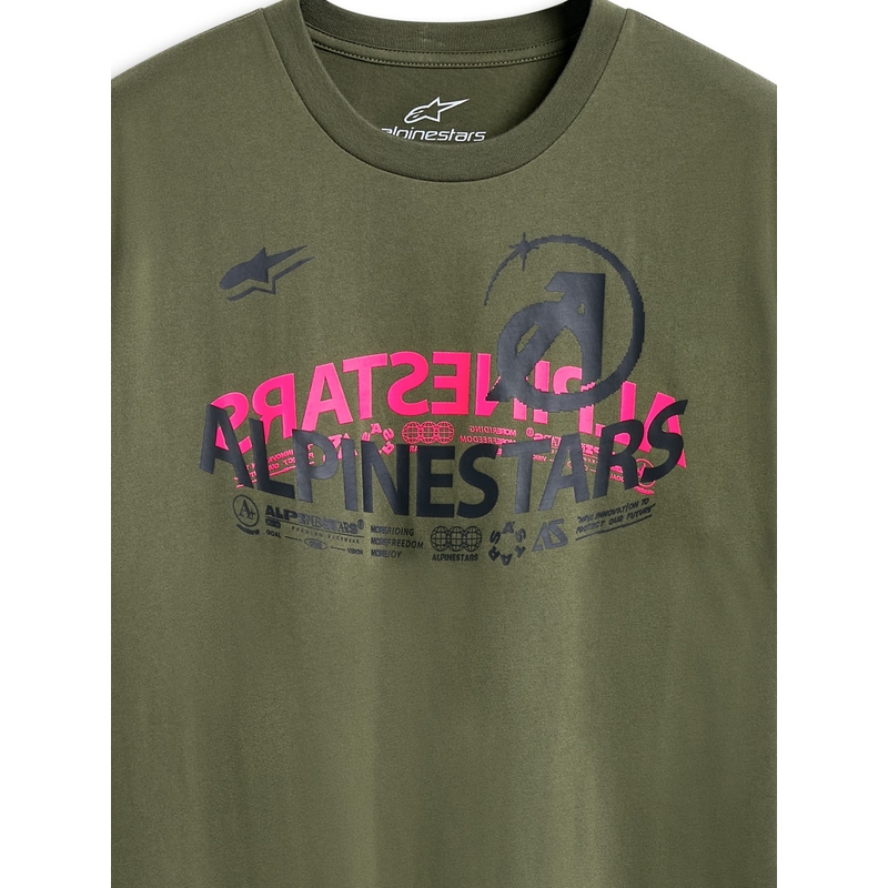 Camiseta verde Alpinestars Semicircle CSF