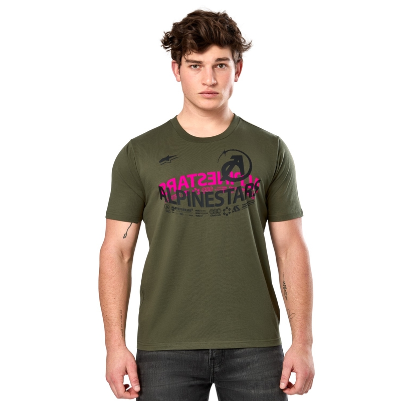 Camiseta verde Alpinestars Semicircle CSF