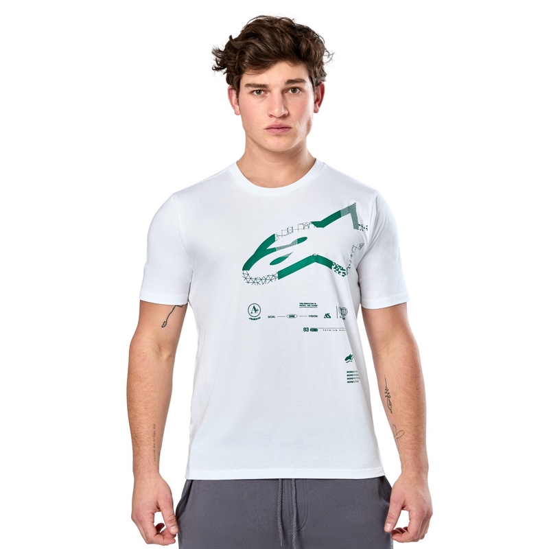 Camiseta blanca Alpinestars Geografica CSF