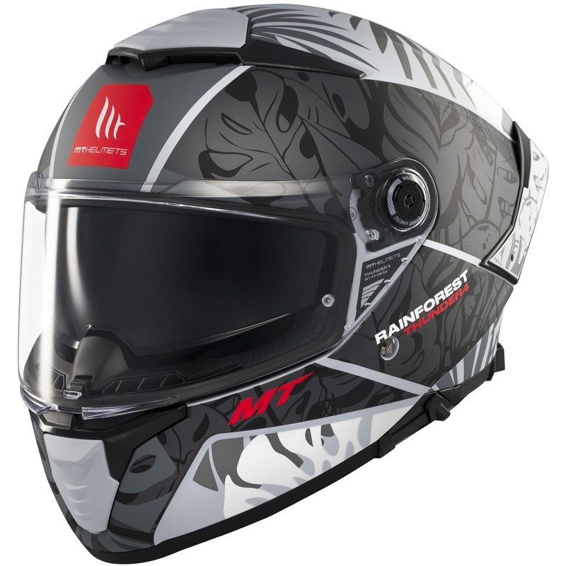 Casco integral de moto MT Thunder 4 SV Rainforest negro-blanco