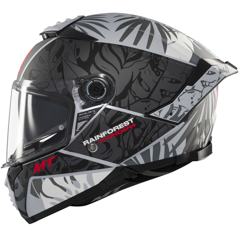 Casco integral de moto MT Thunder 4 SV Rainforest negro-blanco